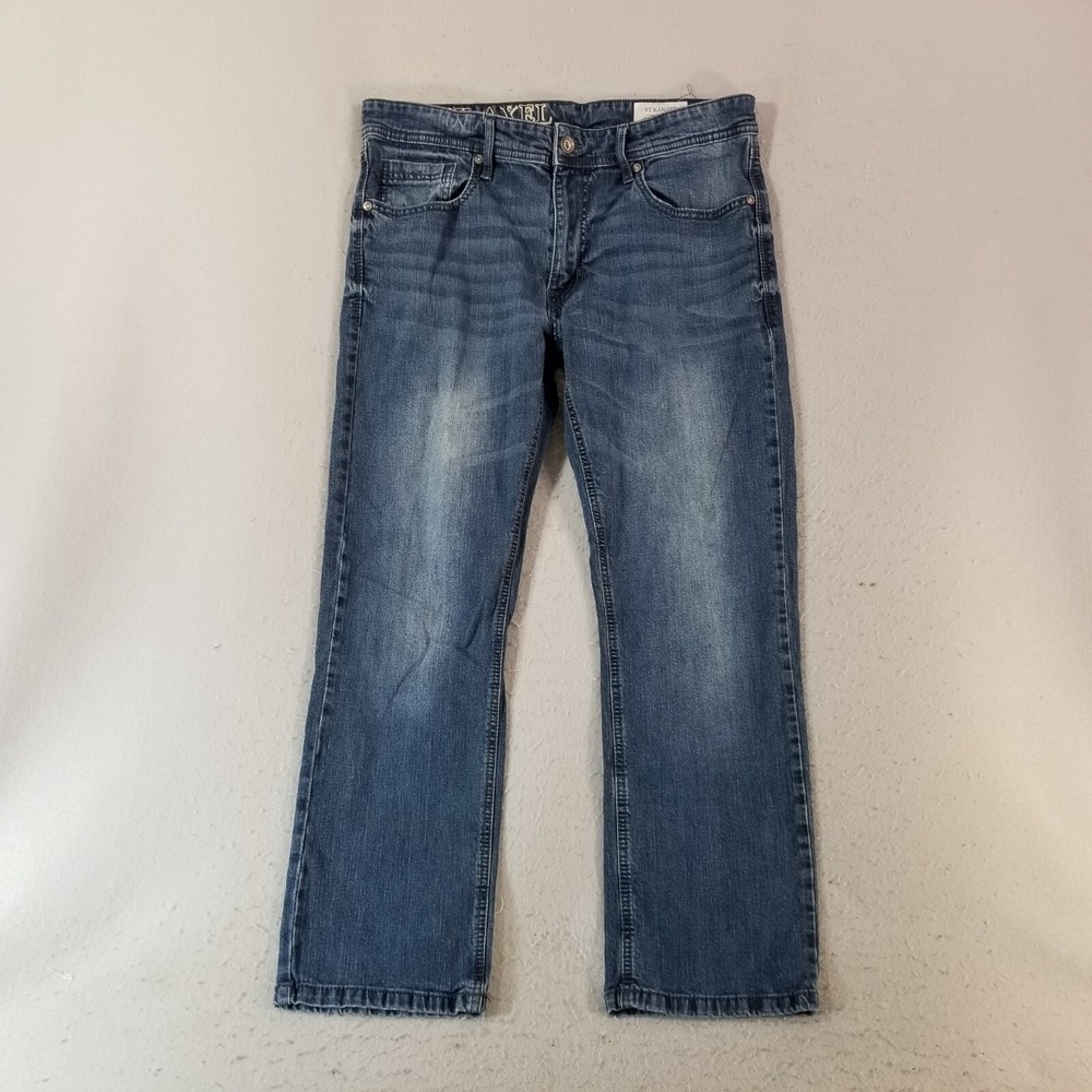 TK Axel jeans men's 34x30 regular fit straight blue Flex stretch denim pants